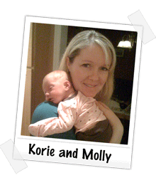 Korie and Molly baby
