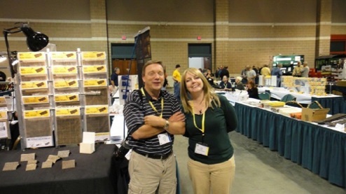 Greg Jackson and Cathy hanging out in the Vendor hall