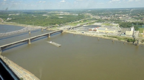 View from the top of the arch looking Northeast