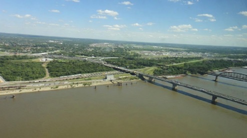View from the top of the arch looking Southeast