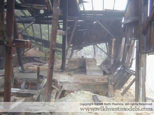 The Quartz Hill Mine interior view I used to re-create the head frame