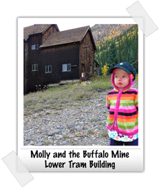 Molly at the Buffalo Mine Tram house