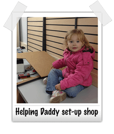Madeline Pyne helping build shop