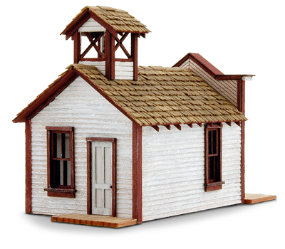 Fire House-back left view -wild west models