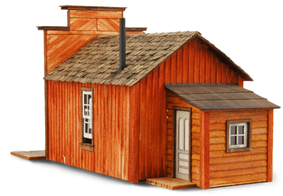 Assay Office - Back Right view - wild west models