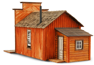 Assay Office - Back Right view - wild west models