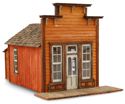 Assay Office - Front left view - wild west models