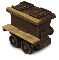 Sanitary ore car -outhouse car