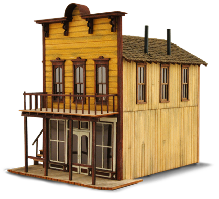 Don's Dry Goods-Front right view-wild west models