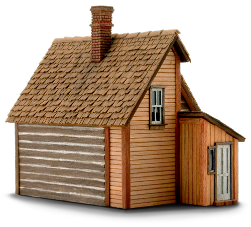 Kokomo House - back right view - wild west models