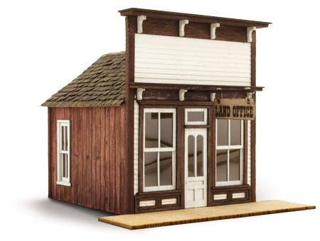 Land Office-Frontview-wild west models