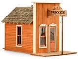 Slim's Shoe Shop - HO scale structures