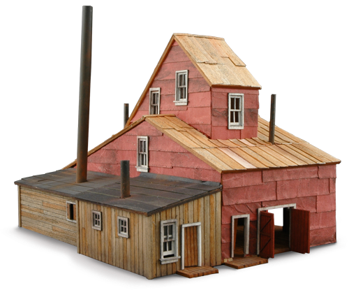 Quartz Hill Mine-Front view-wild west models