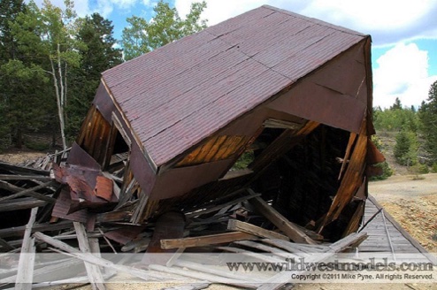 The cupola of the mine on the ground