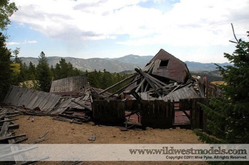 The boiler room was to the left. The standing wall is part of the forge room.