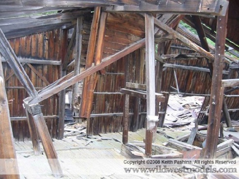 The Quartz Hill Mine interior view I used to re-create the head frame