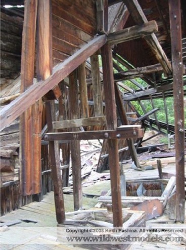 The Quartz Hill Mine interior view I used to re-create the head frame