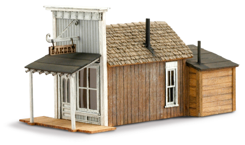 Bakery - font view - wild west models - n scale