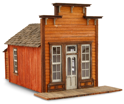 Assay Office - Front left view - wild west models