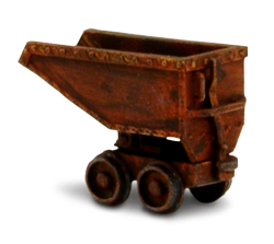 Scoop Dump Ore Car - back view