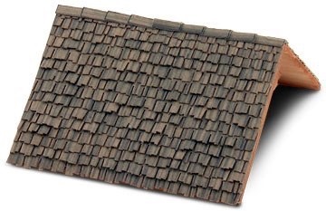 bailey burnt umber-paper shake shingle sample-wild west models