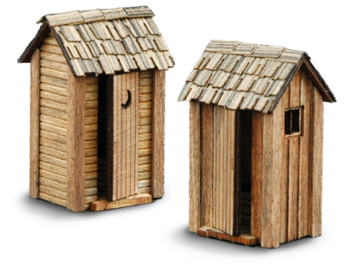 side gable outhouses